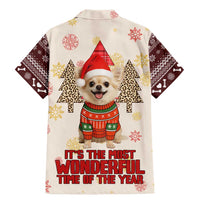 Chihuahua The Most Beautiful Time Xmas Christmas Family Matching Mermaid Dress and Hawaiian Shirt Xmas Holiday Patterns - Wonder Print Shop