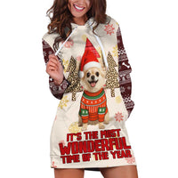 Chihuahua The Most Beautiful Time Xmas Christmas Hoodie Dress Xmas Holiday Patterns - Wonder Print Shop