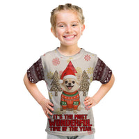 Chihuahua The Most Beautiful Time Xmas Christmas Kid T Shirt Xmas Holiday Patterns - Wonder Print Shop