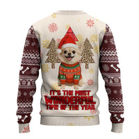 Chihuahua The Most Beautiful Time Xmas Christmas Ugly Christmas Sweater Xmas Holiday Patterns - Wonder Print Shop