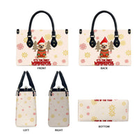 Chihuahua The Most Beautiful Time Xmas Christmas Leather Bag Xmas Holiday Patterns - Wonder Print Shop