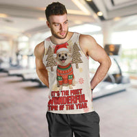 Chihuahua The Most Beautiful Time Xmas Christmas Men Tank Top Xmas Holiday Patterns - Wonder Print Shop