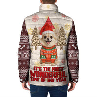 Chihuahua The Most Beautiful Time Xmas Christmas Padded Jacket Xmas Holiday Patterns - Wonder Print Shop