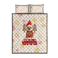 Chihuahua The Most Beautiful Time Xmas Christmas Quilt Bed Set Xmas Holiday Patterns - Wonder Print Shop