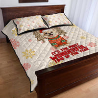 Chihuahua The Most Beautiful Time Xmas Christmas Quilt Bed Set Xmas Holiday Patterns - Wonder Print Shop