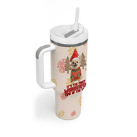 Chihuahua The Most Beautiful Time Xmas Christmas Tumbler With Handle Xmas Holiday Patterns - Wonder Print Shop
