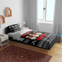 Chillin With My Snowmies Christmas Bedding Set Xmas Holiday Patterns - Wonder Print Shop