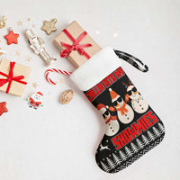 Chillin With My Snowmies Christmas Stocking Xmas Holiday Patterns - Wonder Print Shop