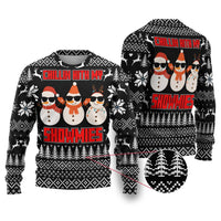 Chillin With My Snowmies Christmas Ugly Christmas Sweater Xmas Holiday Patterns - Wonder Print Shop