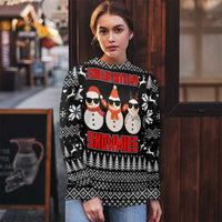 Chillin With My Snowmies Christmas Ugly Christmas Sweater Xmas Holiday Patterns - Wonder Print Shop