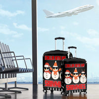 Chillin With My Snowmies Christmas Luggage Cover Xmas Holiday Patterns - Wonder Print Shop
