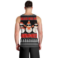 Chillin With My Snowmies Christmas Men Tank Top Xmas Holiday Patterns - Wonder Print Shop