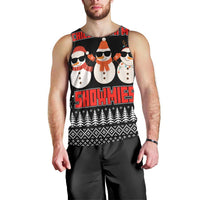 Chillin With My Snowmies Christmas Men Tank Top Xmas Holiday Patterns - Wonder Print Shop