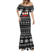 Chillin With My Snowmies Christmas Mermaid Dress Xmas Holiday Patterns - Wonder Print Shop