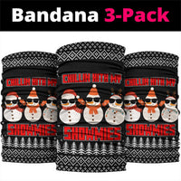 Chillin With My Snowmies Christmas Neck Gaiter Xmas Holiday Patterns - Wonder Print Shop