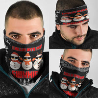 Chillin With My Snowmies Christmas Neck Gaiter Xmas Holiday Patterns - Wonder Print Shop