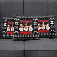 Chillin With My Snowmies Christmas Pillow Cover Xmas Holiday Patterns - Wonder Print Shop