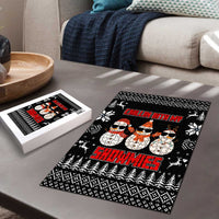 Chillin With My Snowmies Christmas Puzzle Xmas Holiday Patterns - Wonder Print Shop