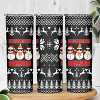 Chillin With My Snowmies Christmas Skinny Tumbler Xmas Holiday Patterns - Wonder Print Shop