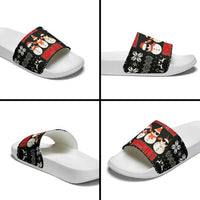 Chillin With My Snowmies Christmas Slide Sandals Xmas Holiday Patterns - Wonder Print Shop