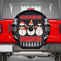 Chillin With My Snowmies Christmas Spare Tire Cover Xmas Holiday Patterns - Wonder Print Shop