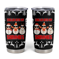 Chillin With My Snowmies Christmas Tumbler Cup Xmas Holiday Patterns - Wonder Print Shop