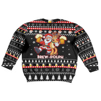 Christmas Brewdolph Reindeer Kid Ugly Christmas Sweater Xmas Holiday Patterns - Wonder Print Shop