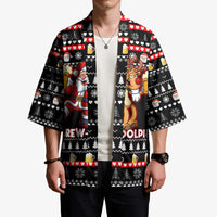 Christmas Brewdolph Reindeer Kimono Xmas Holiday Patterns - Wonder Print Shop