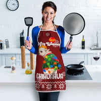 Chihuahua Dog Attitude Christmas Apron Xmas Holiday Patterns - Wonder Print Shop