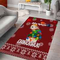Chihuahua Dog Attitude Christmas Area Rug Xmas Holiday Patterns - Wonder Print Shop