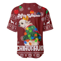 Chihuahua Dog Attitude Christmas Baseball Jersey Xmas Holiday Patterns - Wonder Print Shop
