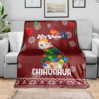 Chihuahua Dog Attitude Christmas Blanket Xmas Holiday Patterns - Wonder Print Shop