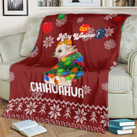 Chihuahua Dog Attitude Christmas Blanket Xmas Holiday Patterns - Wonder Print Shop