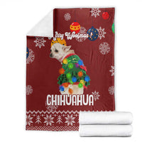 Chihuahua Dog Attitude Christmas Blanket Xmas Holiday Patterns - Wonder Print Shop