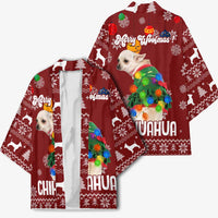 Chihuahua Dog Attitude Christmas Kimono Xmas Holiday Patterns - Wonder Print Shop