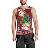 Chihuahua Dog Attitude Christmas Men Tank Top Xmas Holiday Patterns - Wonder Print Shop