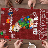 Chihuahua Dog Attitude Christmas Puzzle Xmas Holiday Patterns - Wonder Print Shop