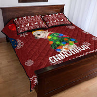 Chihuahua Dog Attitude Christmas Quilt Bed Set Xmas Holiday Patterns - Wonder Print Shop