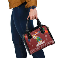 Chihuahua Dog Attitude Christmas Shoulder Handbag Xmas Holiday Patterns - Wonder Print Shop