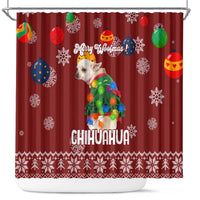 Chihuahua Dog Attitude Christmas Shower Curtain Xmas Holiday Patterns - Wonder Print Shop