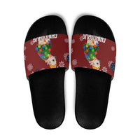 Chihuahua Dog Attitude Christmas Slide Sandals Xmas Holiday Patterns - Wonder Print Shop
