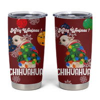 Chihuahua Dog Attitude Christmas Tumbler Cup Xmas Holiday Patterns - Wonder Print Shop