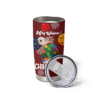 Chihuahua Dog Attitude Christmas Tumbler Cup Xmas Holiday Patterns - Wonder Print Shop