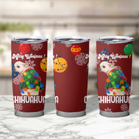 Chihuahua Dog Attitude Christmas Tumbler Cup Xmas Holiday Patterns - Wonder Print Shop