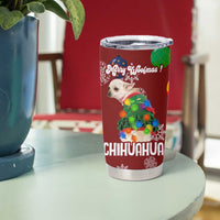 Chihuahua Dog Attitude Christmas Tumbler Cup Xmas Holiday Patterns - Wonder Print Shop