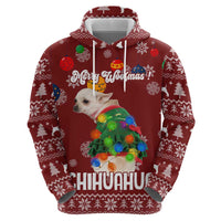 Chihuahua Dog Attitude Christmas Zip Hoodie Xmas Holiday Patterns - Wonder Print Shop
