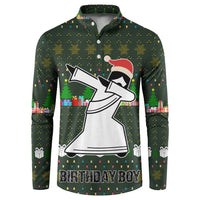 Jesus Birthday Boy Christmas Button Sweatshirt Funny Xmas Holiday Patterns - Wonder Print Shop