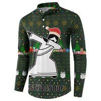 Jesus Birthday Boy Christmas Button Sweatshirt Funny Xmas Holiday Patterns - Wonder Print Shop