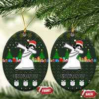 Jesus Birthday Boy Christmas Ceramic Ornament Funny Xmas Holiday Patterns - Wonder Print Shop