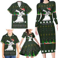 Jesus Birthday Boy Christmas Family Matching Long Sleeve Bodycon Dress and Hawaiian Shirt Funny Xmas Holiday Patterns - Wonder Print Shop